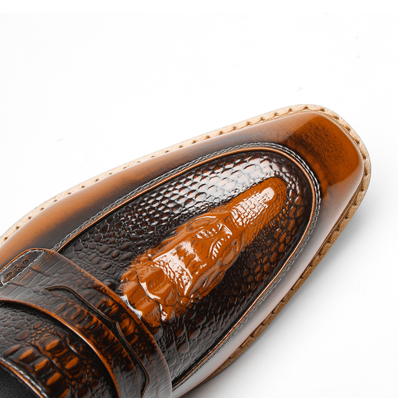 Luxury Exotic Loafers with Embossed Detail