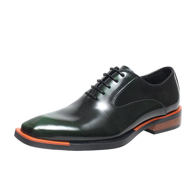 Handcrafted Burnished Leather Oxfords-Colinshoes
