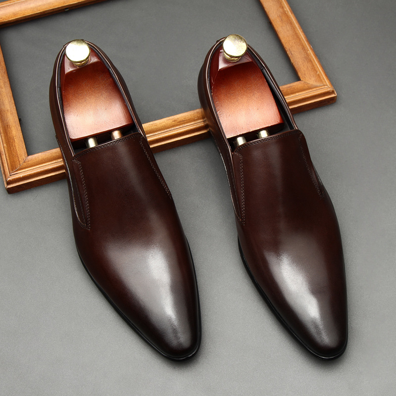 Venetian Men’s Leather Slip-On Dress Shoes