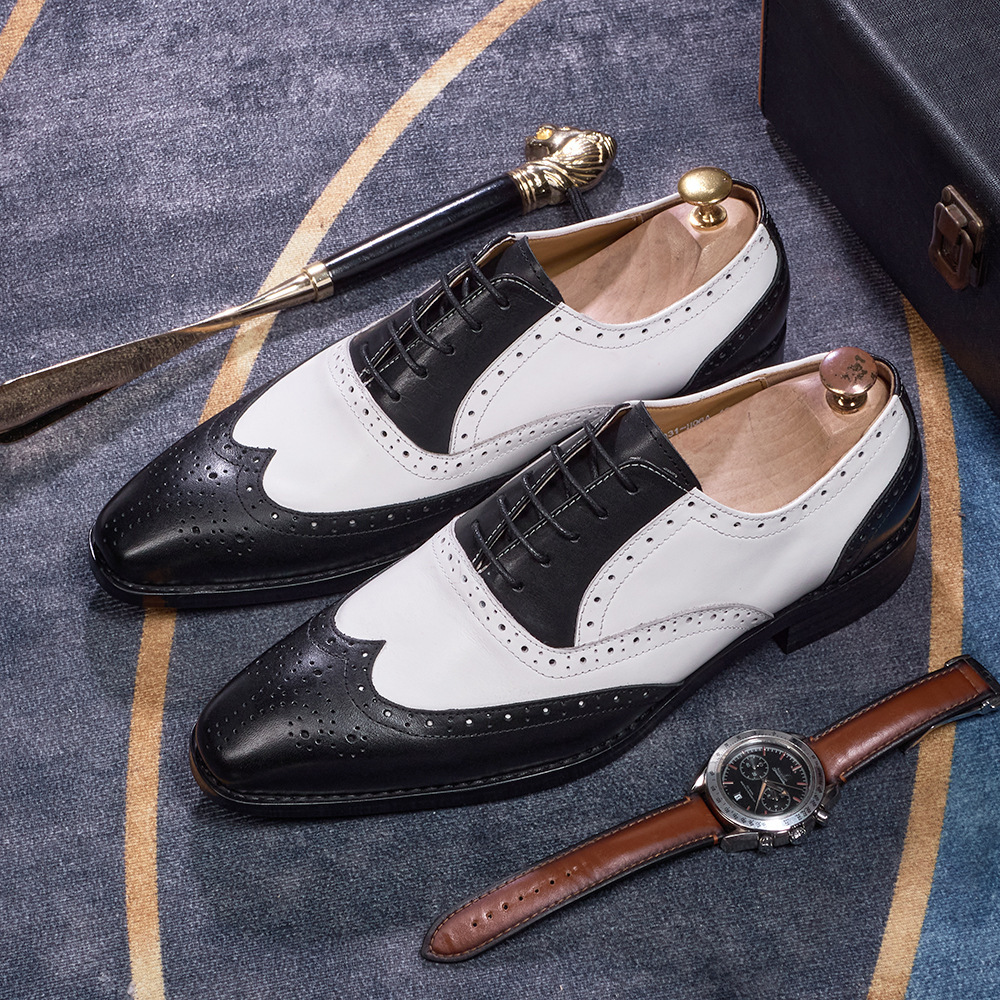 Gatsby Inspired Look Spectator Black White Oxford Shoes