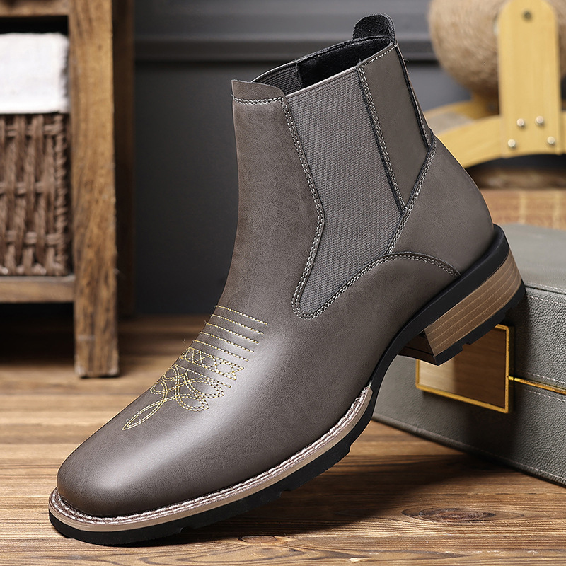 Men’s Western Chelsea Boots in 5 Colors — Versatile Wear | colinshoes