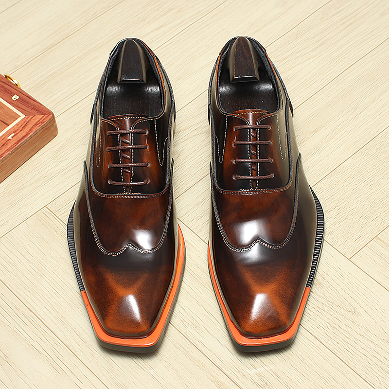 Men’s Gradient Leather Oxfords for Office & Evening – Colinshoes