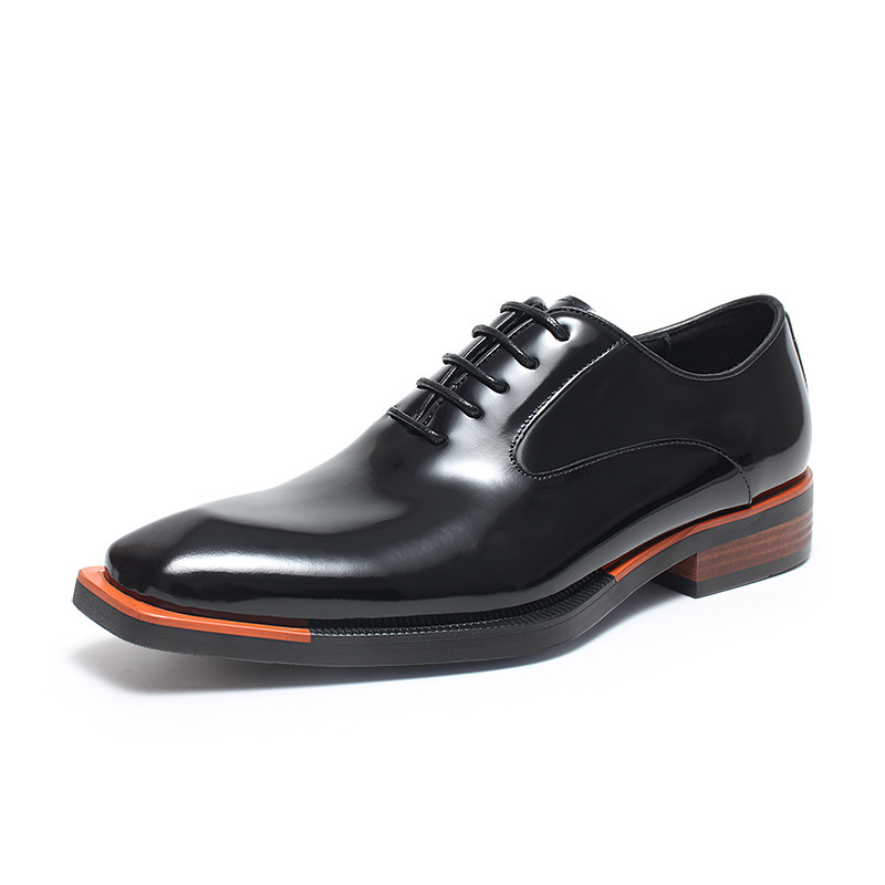 Handcrafted Burnished Leather Oxfords-Colinshoes