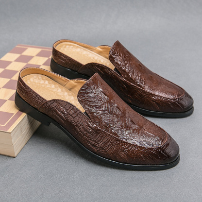 All-Day Comfort Croc-Print Casual Slip-ons-Colinshoes