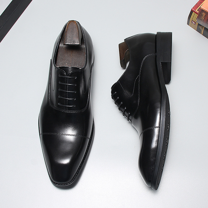 Impeccable Men’s Cap Toe Oxford Leather Shoes