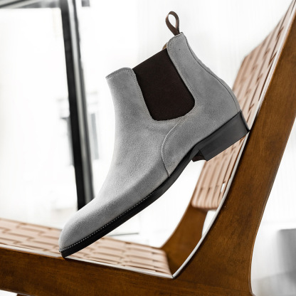 Right angled view showcasing minimalist stitching and low heel silhouette-Colinshoes