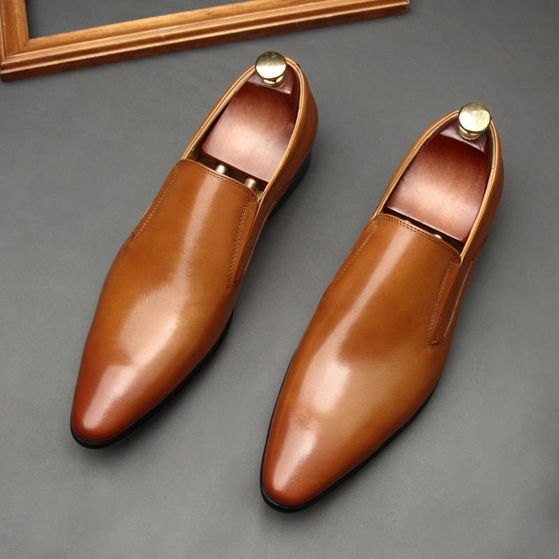 Venetian Men’s Leather Slip-On Dress Shoes