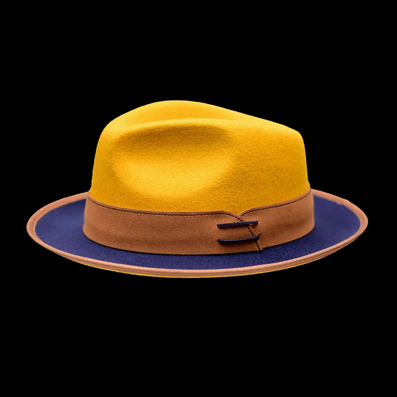 Premium Wool Felt Fedora Hat – Timeless Black | Colinshoes