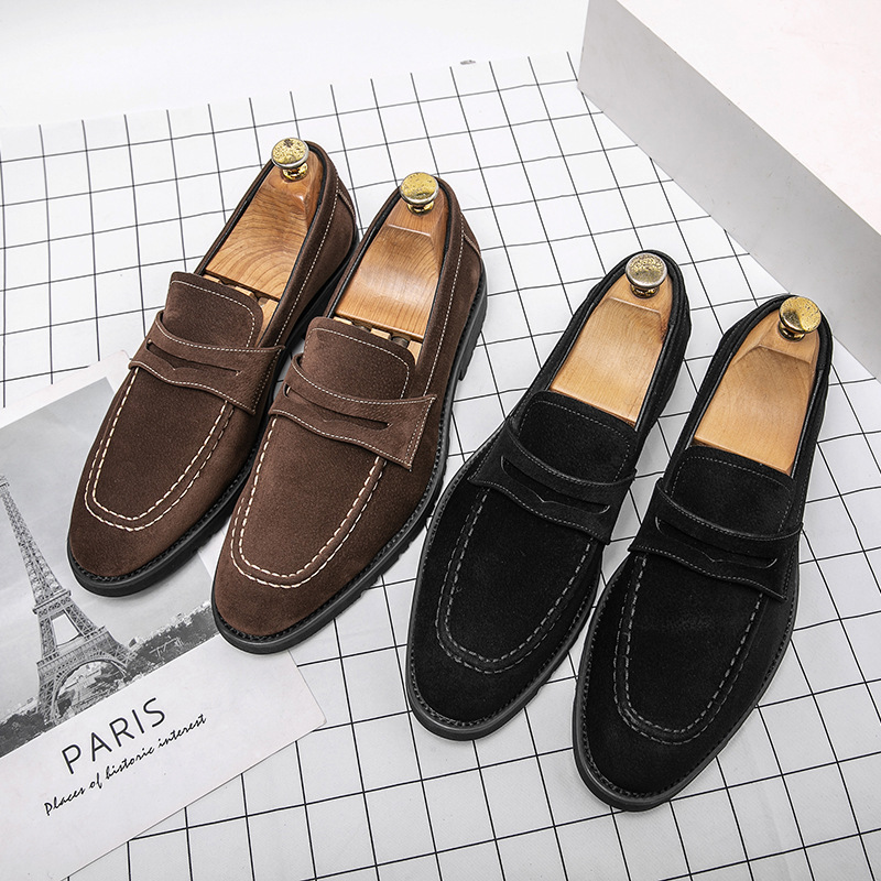 Your All-Day Everywhere Suede Moc Penny Loafers-Colinshoes