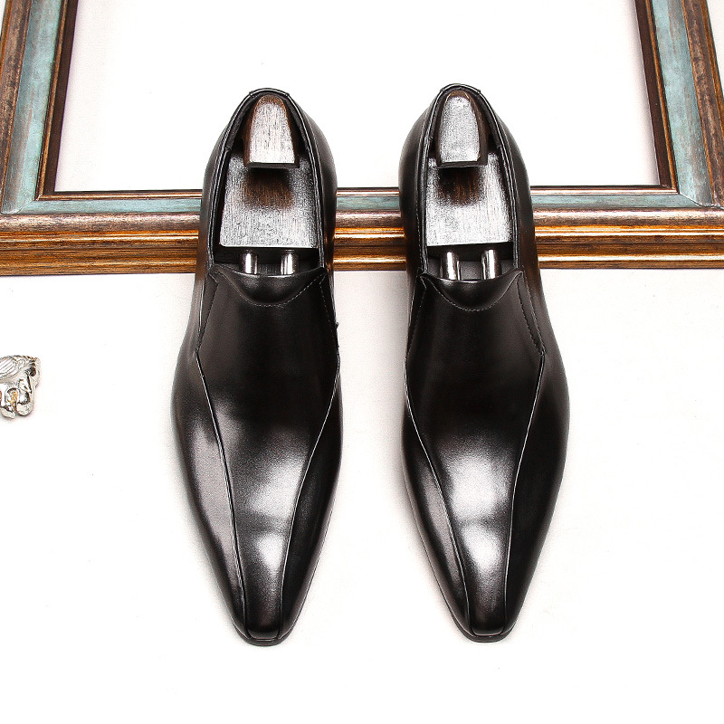 Master-Dyed Italian Loafers with Seam Accen-Colinshoes
