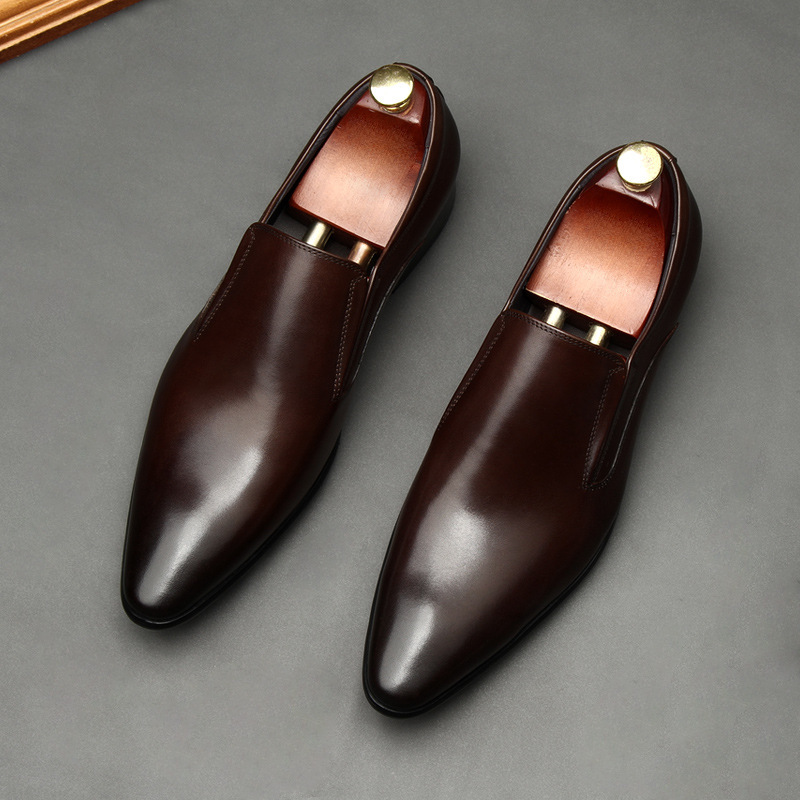 Venetian Men’s Leather Slip-On Dress Shoes