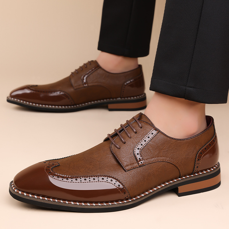 Gatsby Aristocrat Two-Tone Brogue Oxfords Shoes