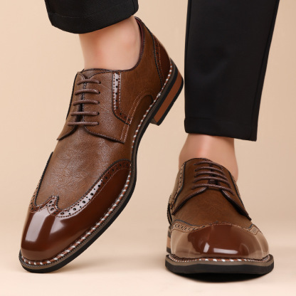 Gatsby Aristocrat Two-Tone Brogue Oxfords Shoes