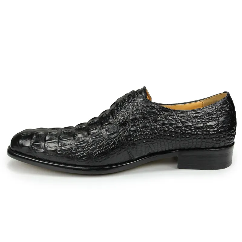 Luxury Ombre Crocodile Embossed Monk Strap-Colinshoes