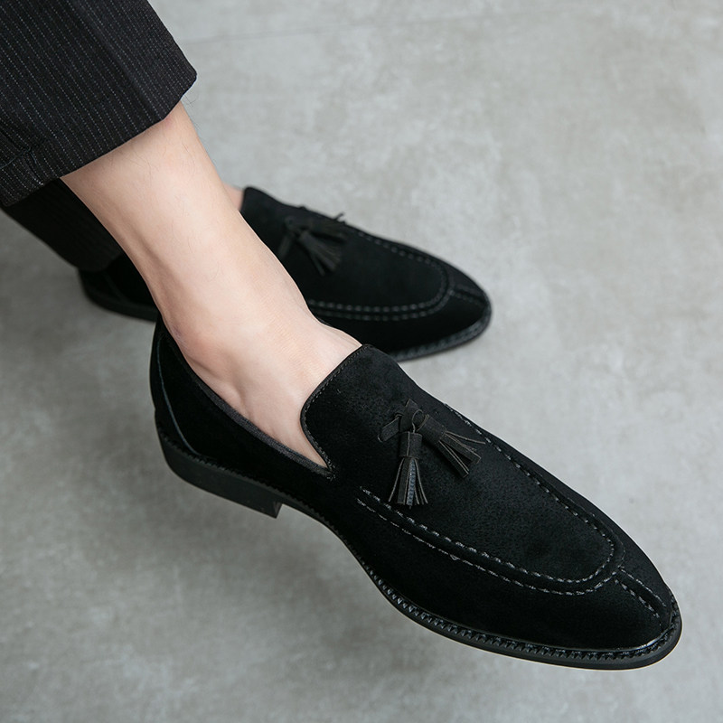 From Desk to Dinner Suede Tassel Loafers-Colinshoes