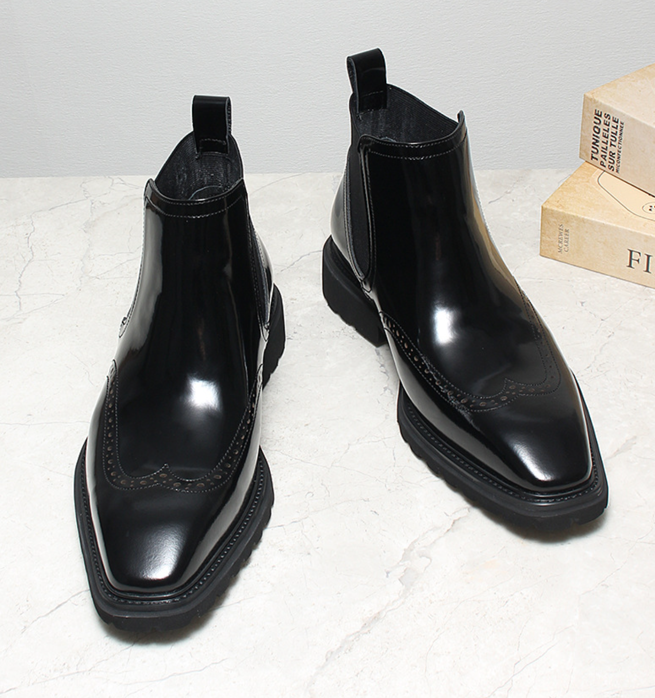 Men’s Leather Chelsea Boots | Brown & Black | Classic Modern Style