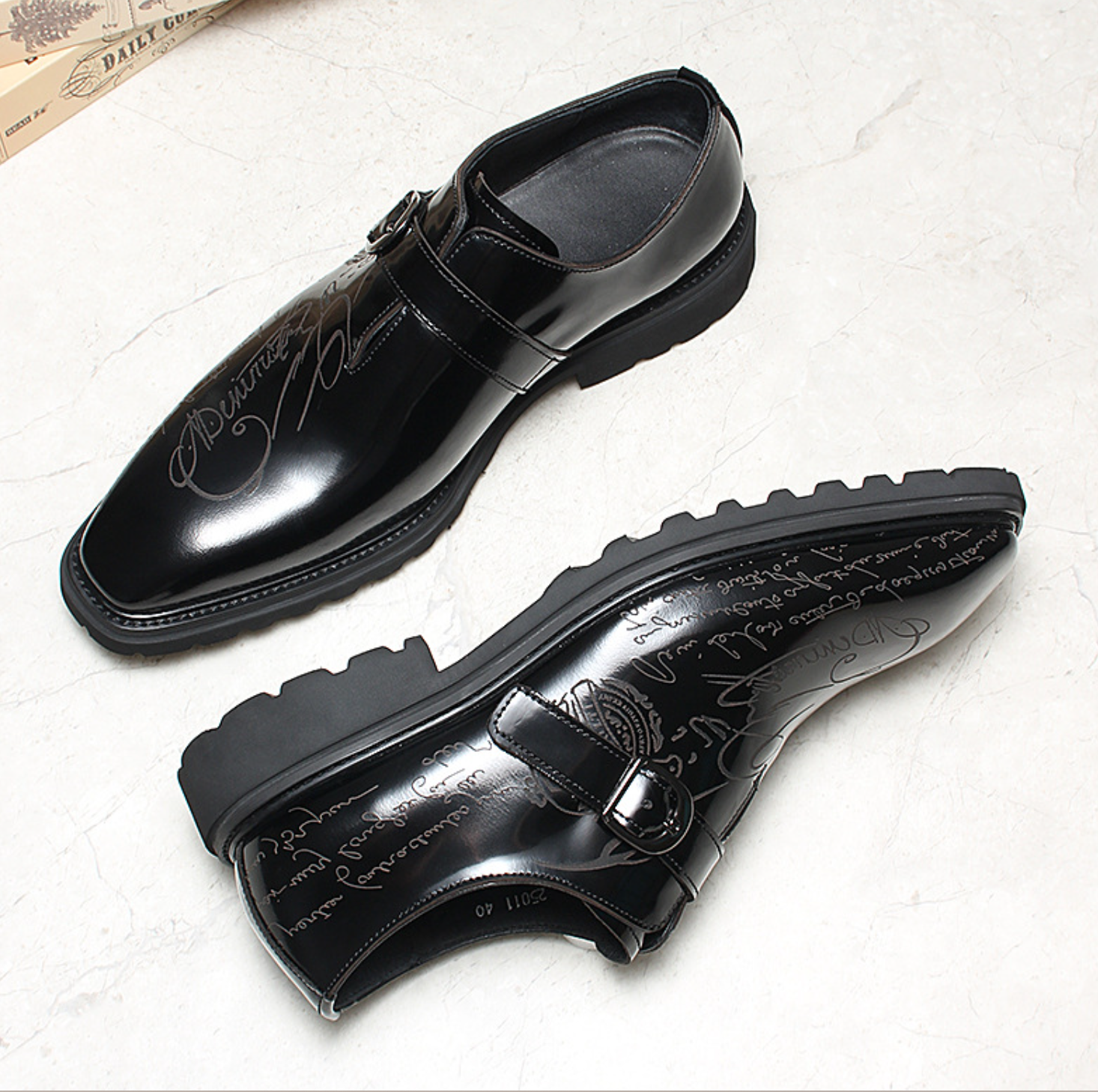 Distinguished Monk Strap Leather Oxfords Shoes
