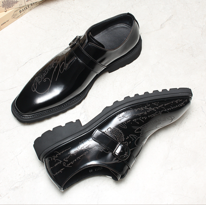 Distinguished Monk Strap Leather Oxfords Shoes