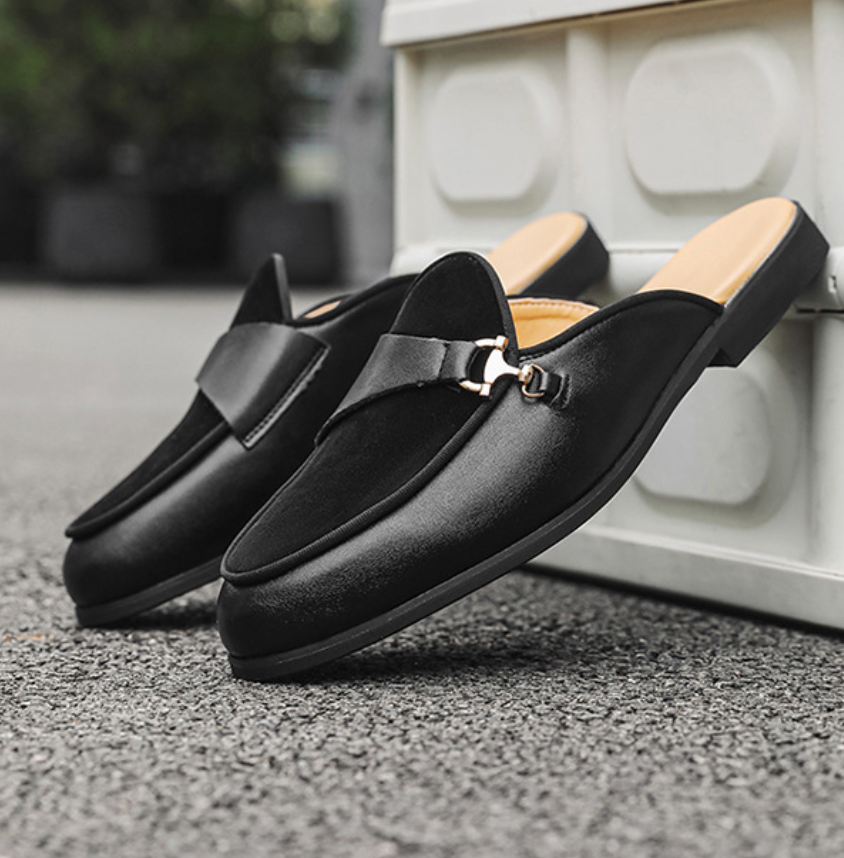 Smart Casual Horsebit Slip-On Backless Mule Loafers