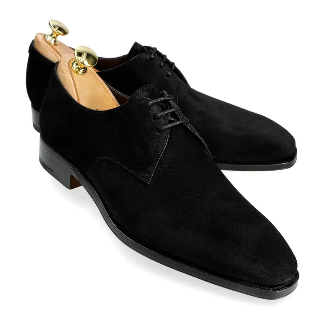 Understated Luxury Lace-Up Suede Dress Shoes