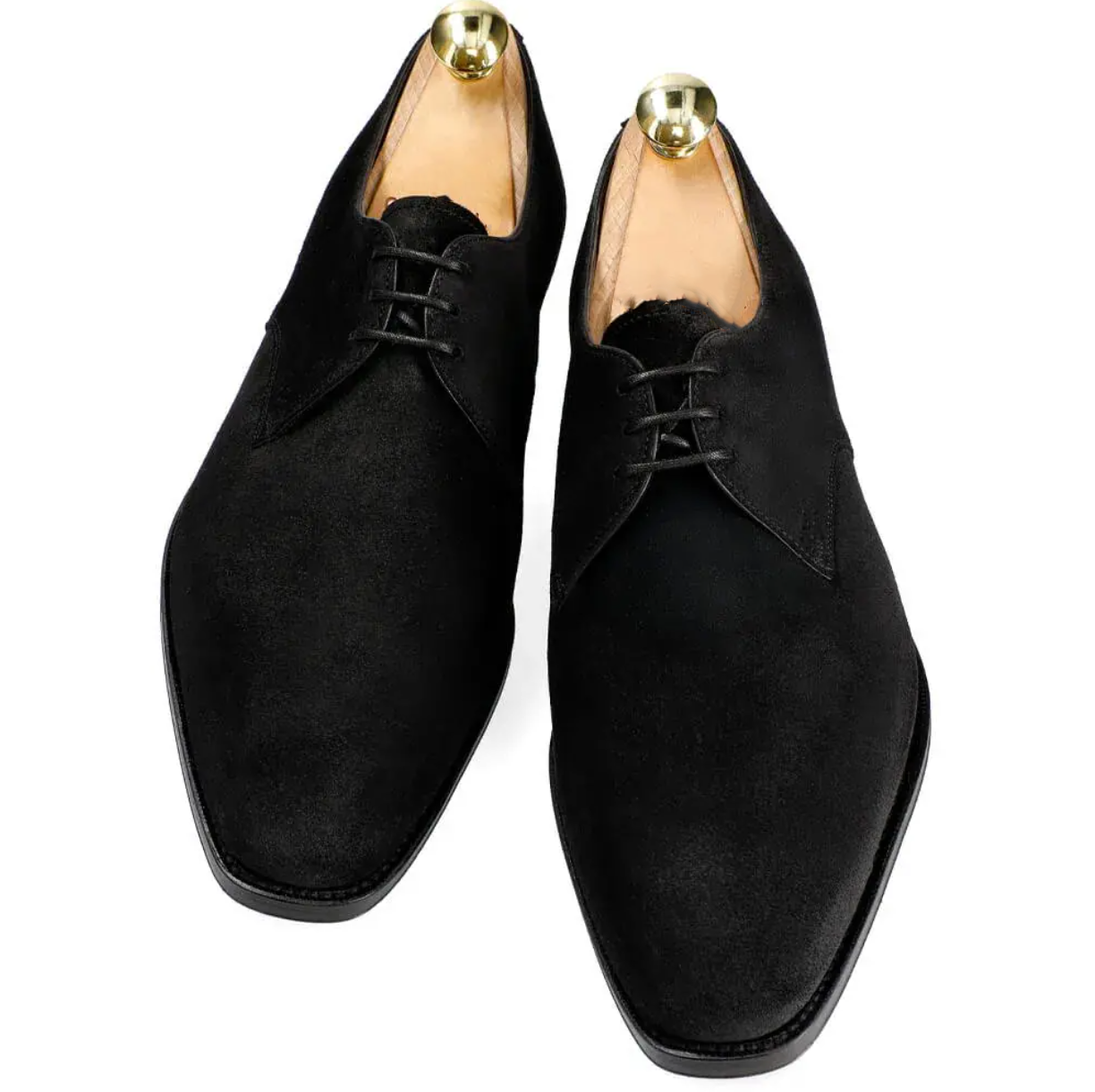 Understated Luxury Lace-Up Suede Dress Shoes