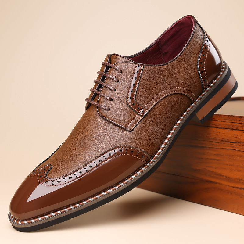 Gatsby Aristocrat Two-Tone Brogue Oxfords Shoes