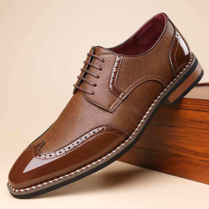 Gatsby Aristocrat Two-Tone Brogue Oxfords Shoes
