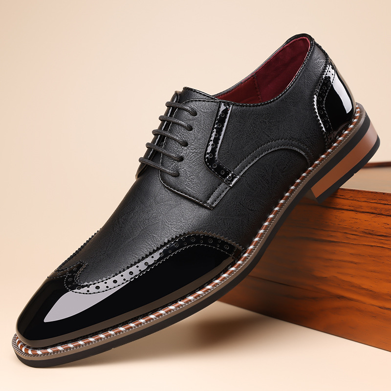 Gatsby Aristocrat Two-Tone Brogue Oxfords Shoes