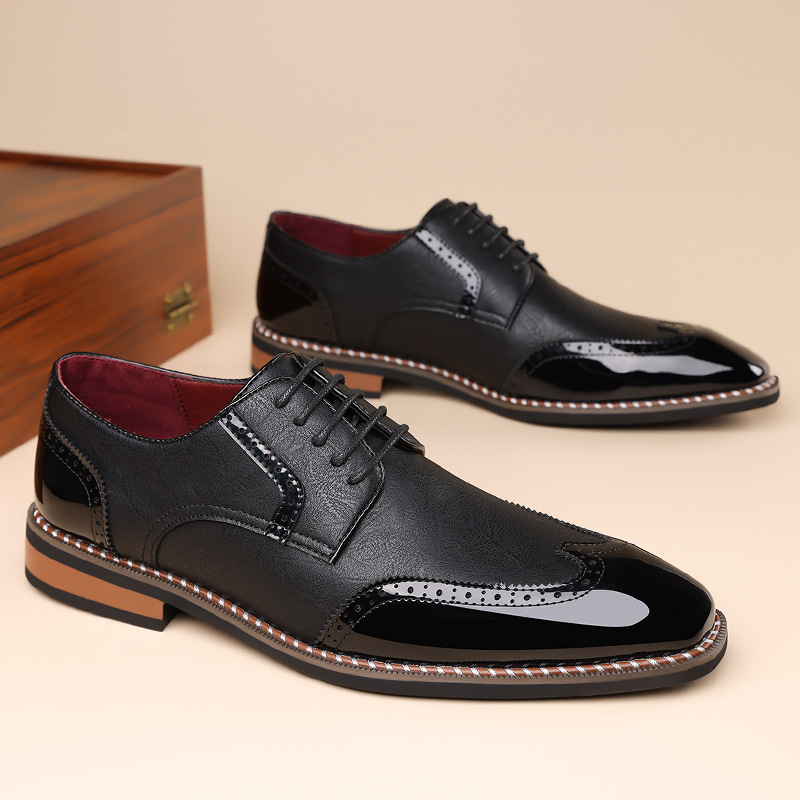 Gatsby Aristocrat Two-Tone Brogue Oxfords Shoes