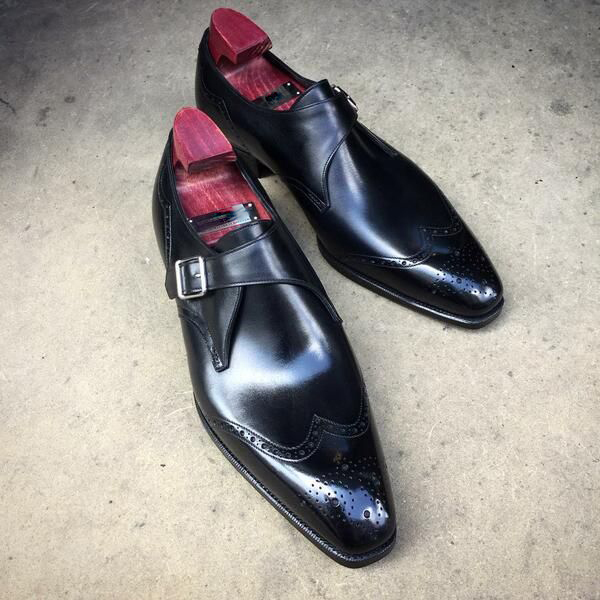 Brogue Monk Strap Shoes for Wedding Wear