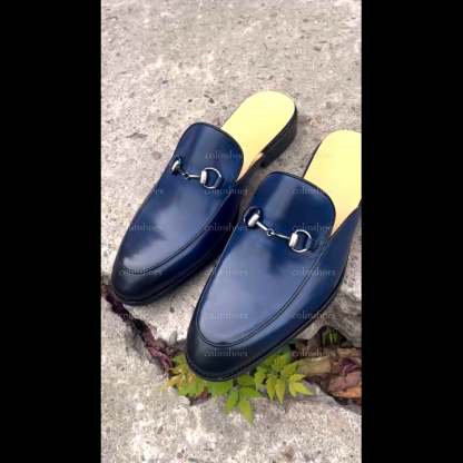 Genuine Leather Half Shoes Slippers