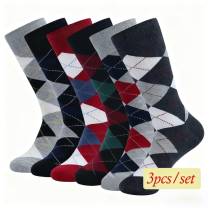 3Pcs/set Dress Socks Free Size Randomly