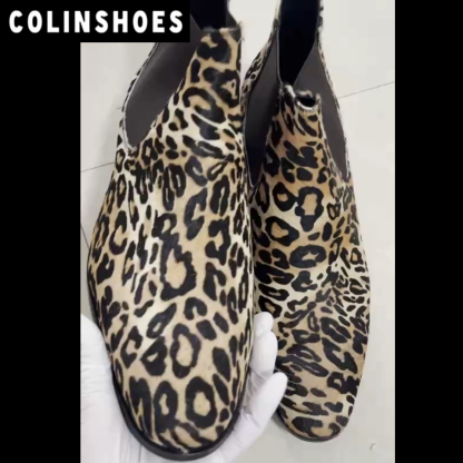 Leopard Chelsea Boots for Bold Style