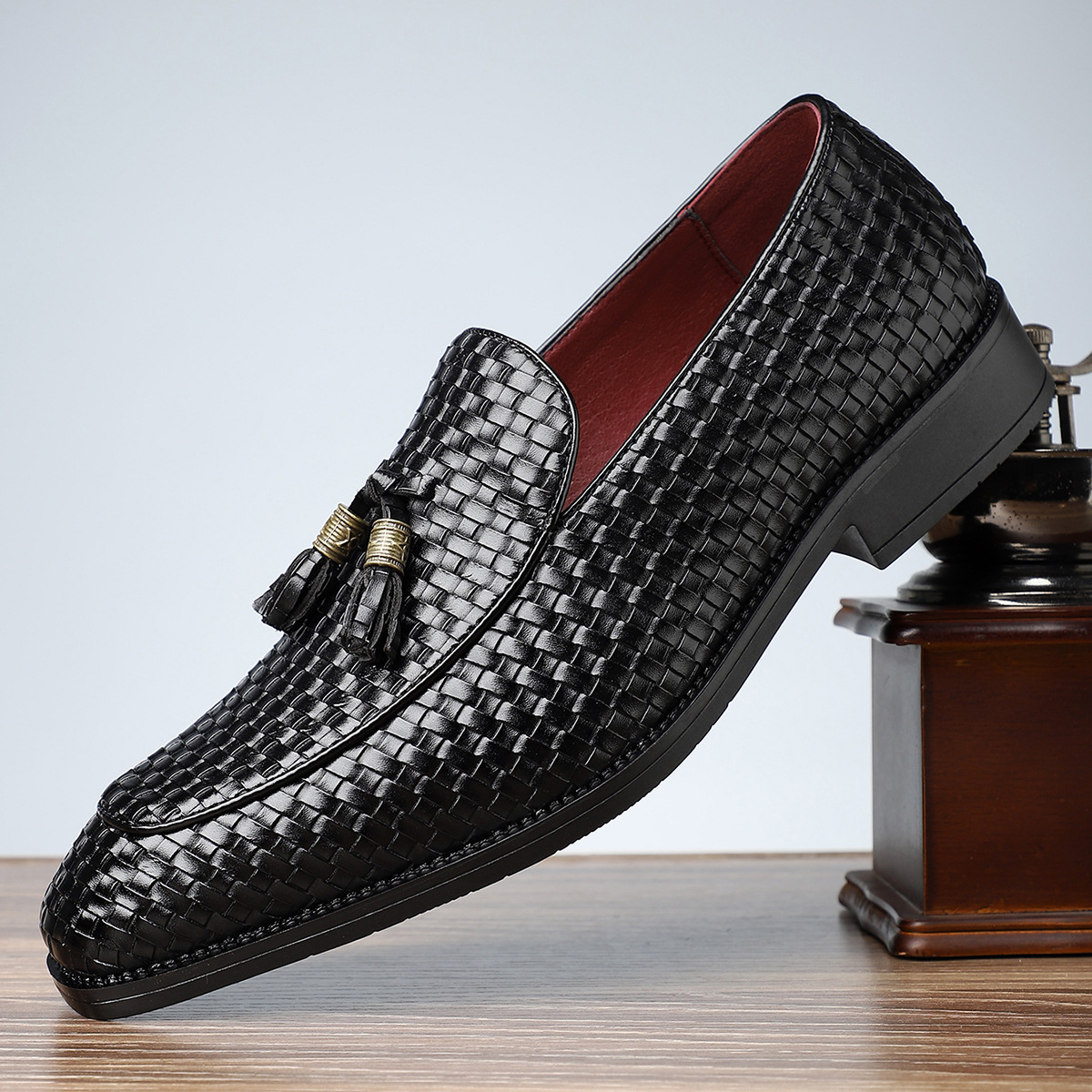 Parties & Smart Casual Woven Tassel Loafers