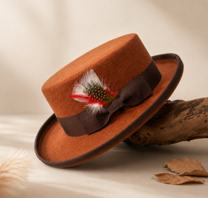 58-60cm Timeless Gentleman Style Wool Felt Top Hat 