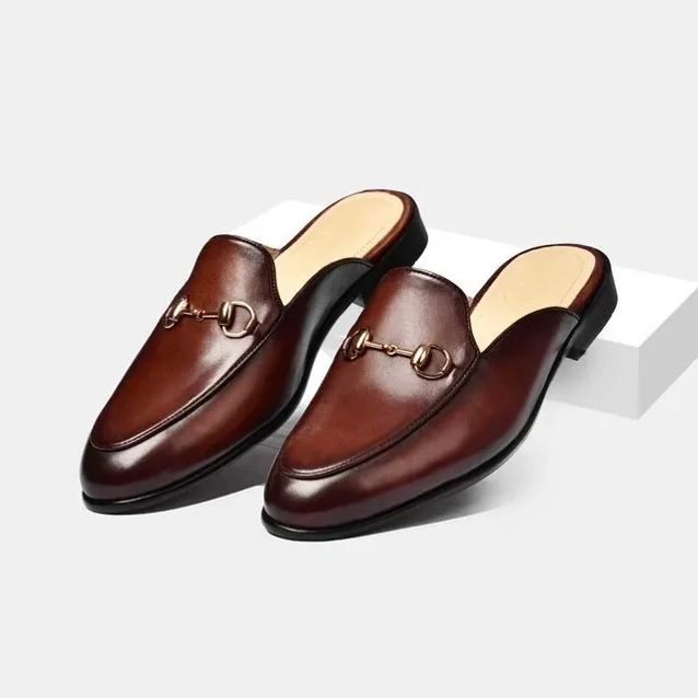 Italian Summer Essential Leather Horsebit Mules -Colinshoes