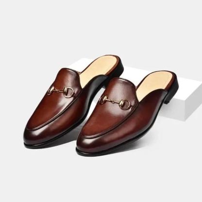Italian Summer Essential Leather Horsebit Mules -Colinshoes