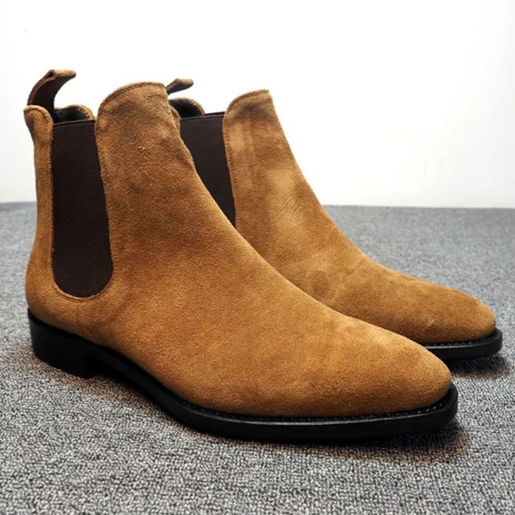 Men's Suede Chelsea Ankle Boots – ColinShoes