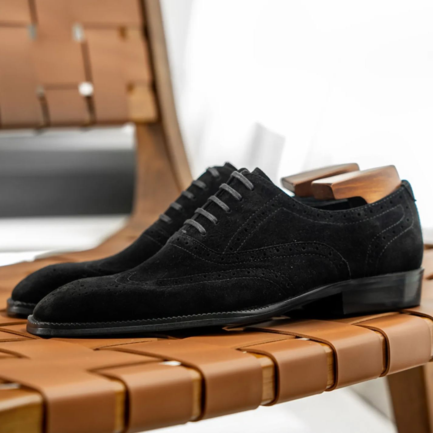 Stylish Suede Brogues for Wedding & Office-Colinshoes