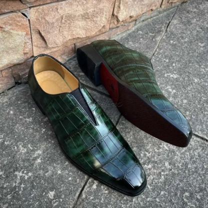 All-Day Ease Geometric Pattern Elastic Slip-Ons-Colinshoes