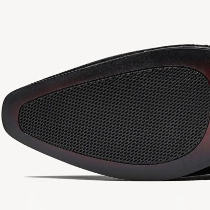 Left-angled view showing embossed texture and elegant shoe shape-Colinshoes