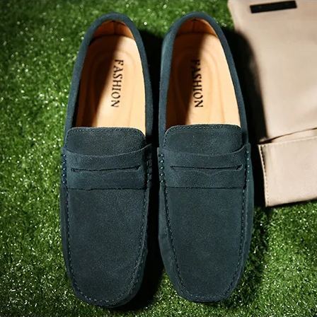 Lightweight Soft Suede All-Day Comfort Driver Loafers -Colinshoes