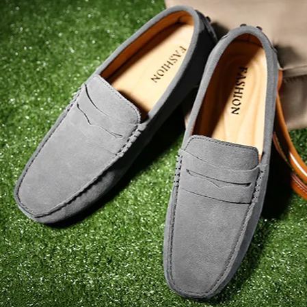 Lightweight Soft Suede All-Day Comfort Driver Loafers -Colinshoes