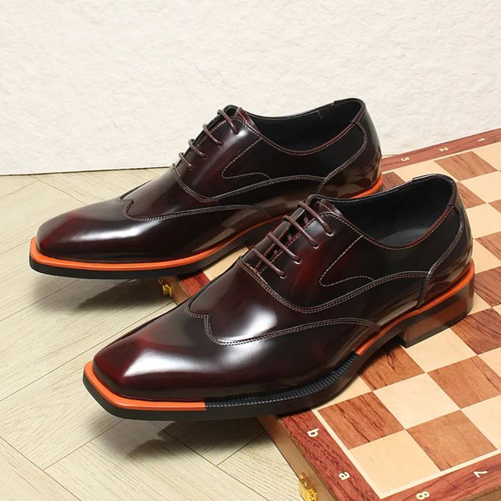Gradient Leather Oxford Shoes Office to Evening-Colinshoes