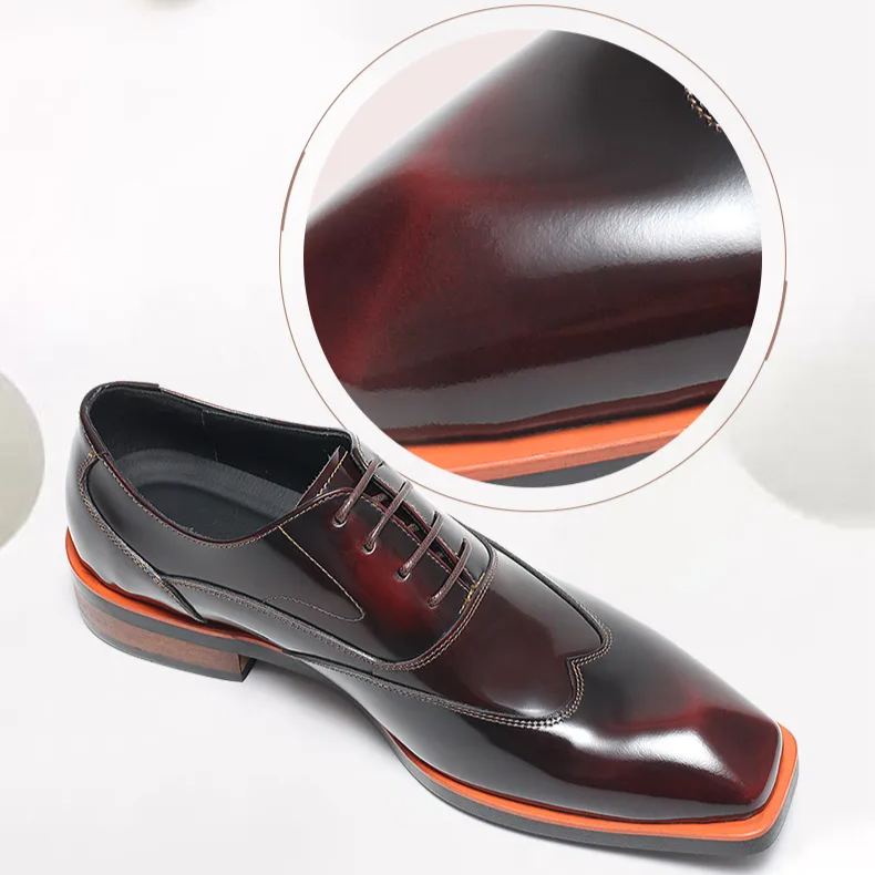 Gradient Leather Oxford Shoes Office to Evening-Colinshoes
