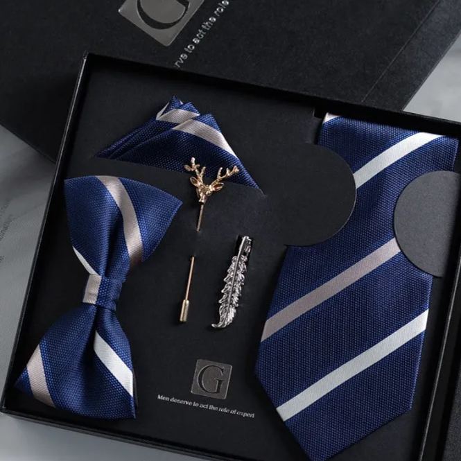Premium 5-Piece Tie Gift Set for Men