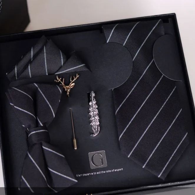 Premium 5-Piece Tie Gift Set for Men