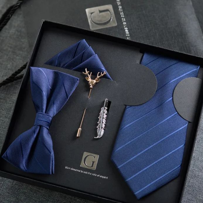 Premium 5-Piece Tie Gift Set for Men