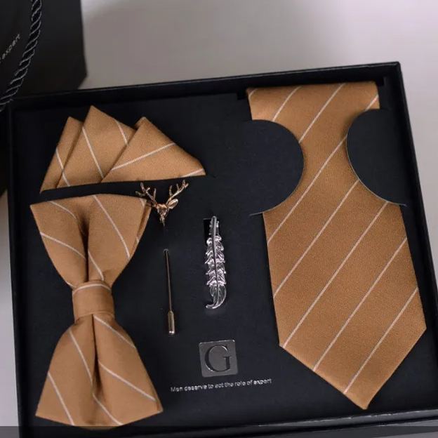 Premium 5-Piece Tie Gift Set for Men