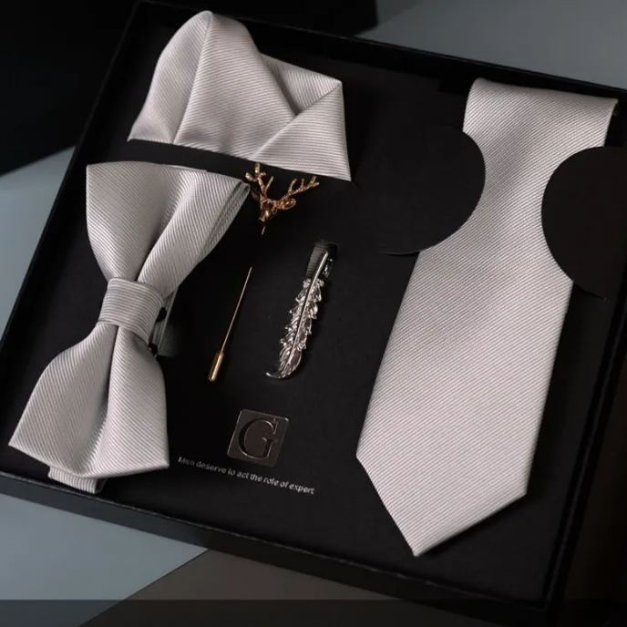 Premium 5-Piece Tie Gift Set for Men